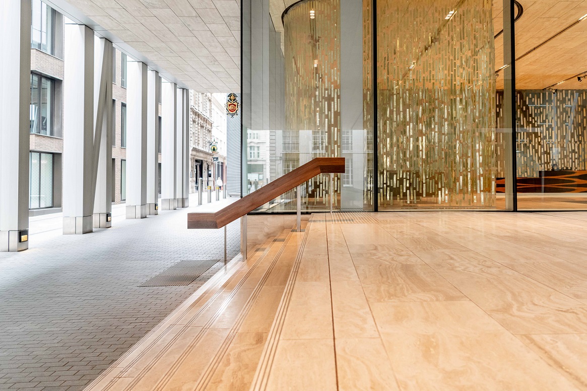 View of the stairs from the Rothschild & Co New Court office